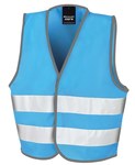 Sky Blue Junior Sleeveless Safety Waist Coat